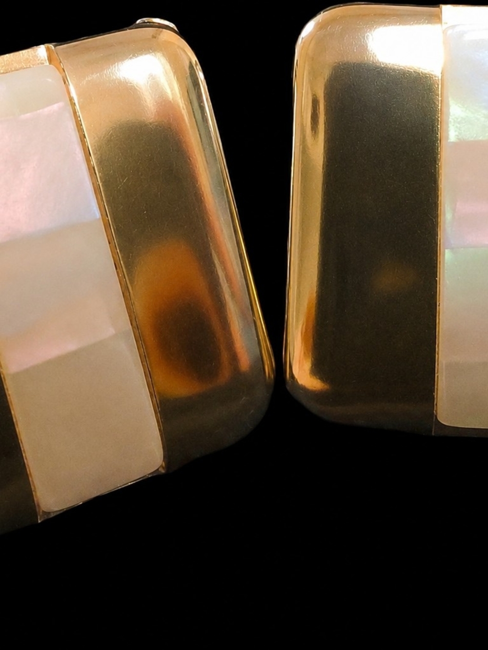 Cecilia Bringheli Mother-of-Pearl Geometric Clip Earrings